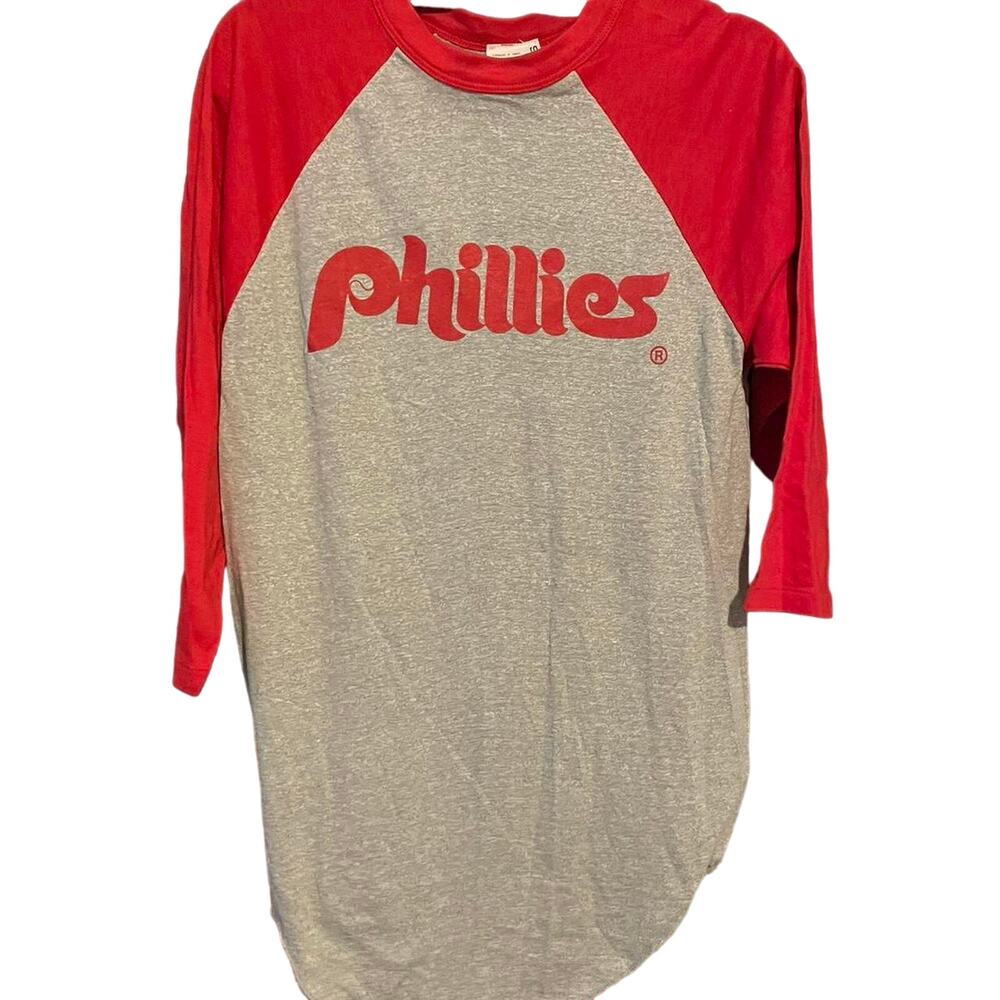 Vintage 80s Philadelphia Phillies Raglan Single Stitch Shirt Adult Small